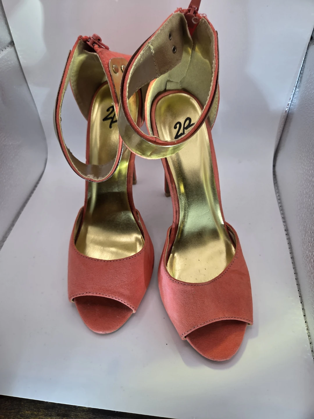 2B Coral Suede Stiletto Heels - photo 2