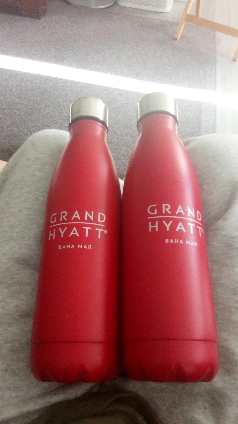 New!! Never used -2 Grand Hyatt Baha Mar Red Water Bottles - photo 2