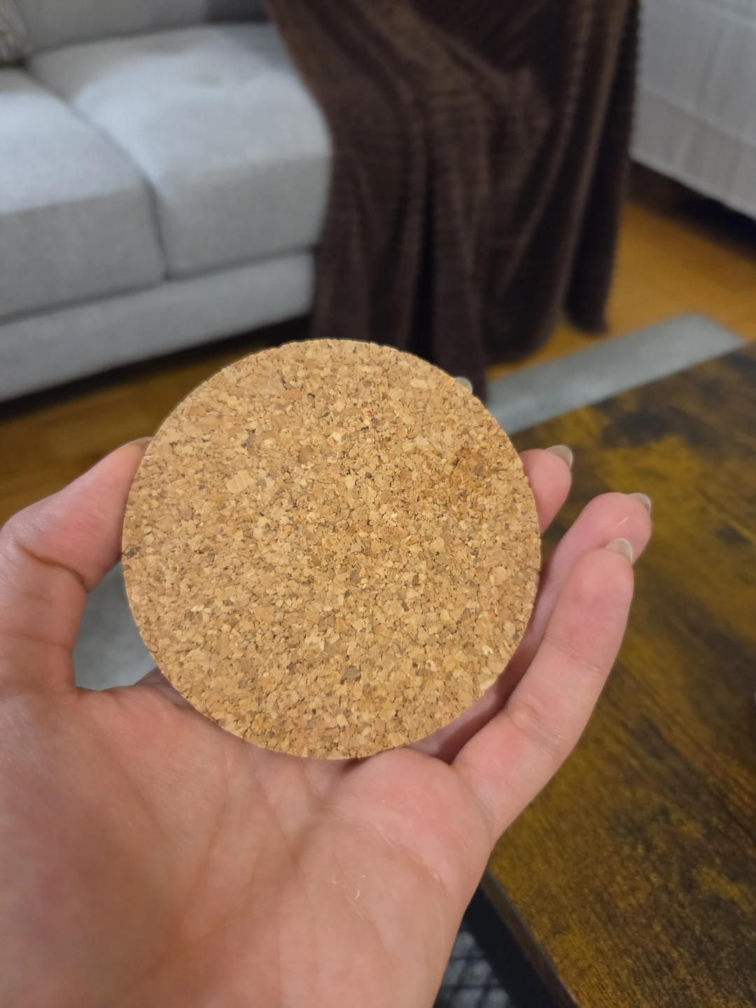 Set of 6 Cork Coasters with Holder - photo 3
