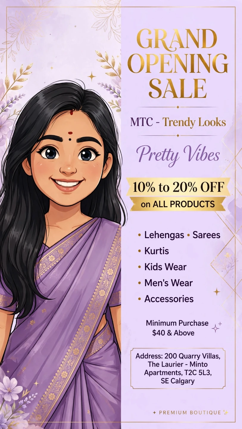 ✨ GRAND OPENING SALE ✨  MTC - Trendy Looks Pretty Vibes