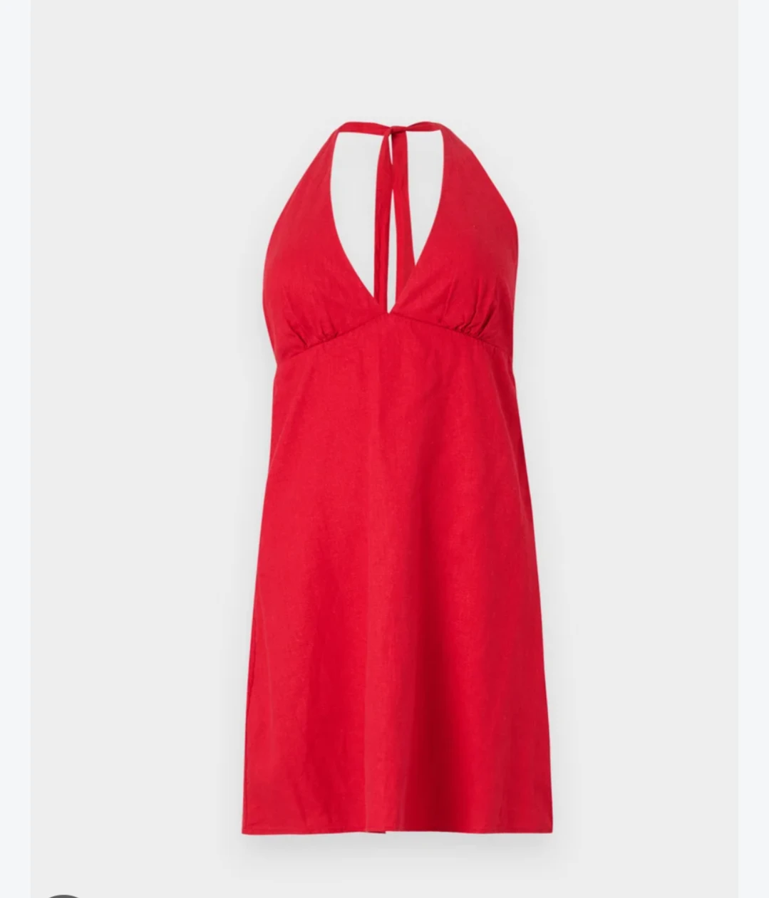 XXS Red Halter Neck Mini Dress - photo 2