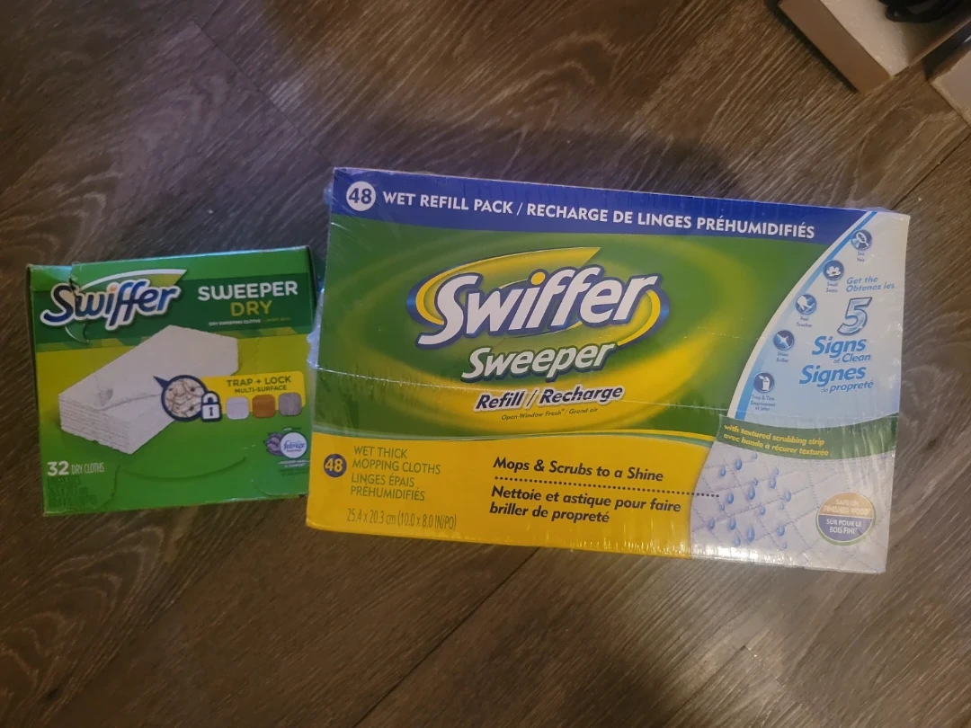 🏈 Swiffer Sweeper Wet and Dry Refill Packs