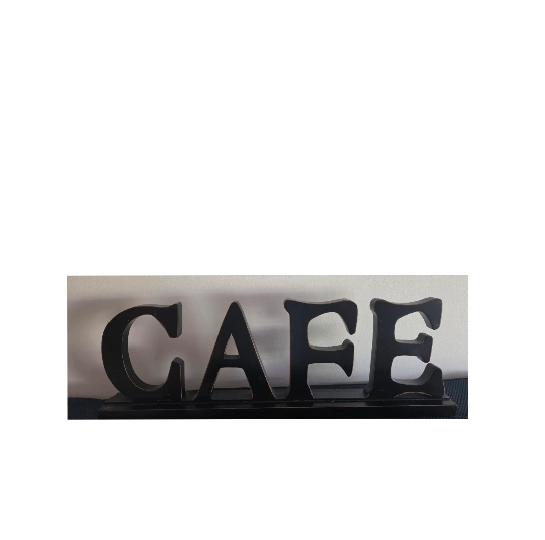 Wooden CAFE decorative sign
