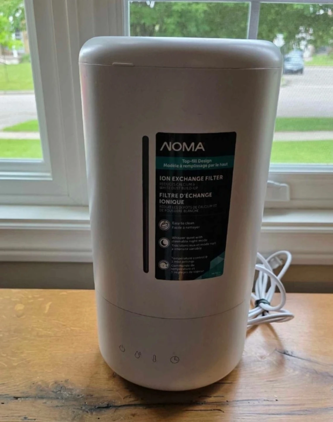 NOMA 3-Speed Top-Fill Ultrasonic Cool Mist Air Humidifier - photo 2