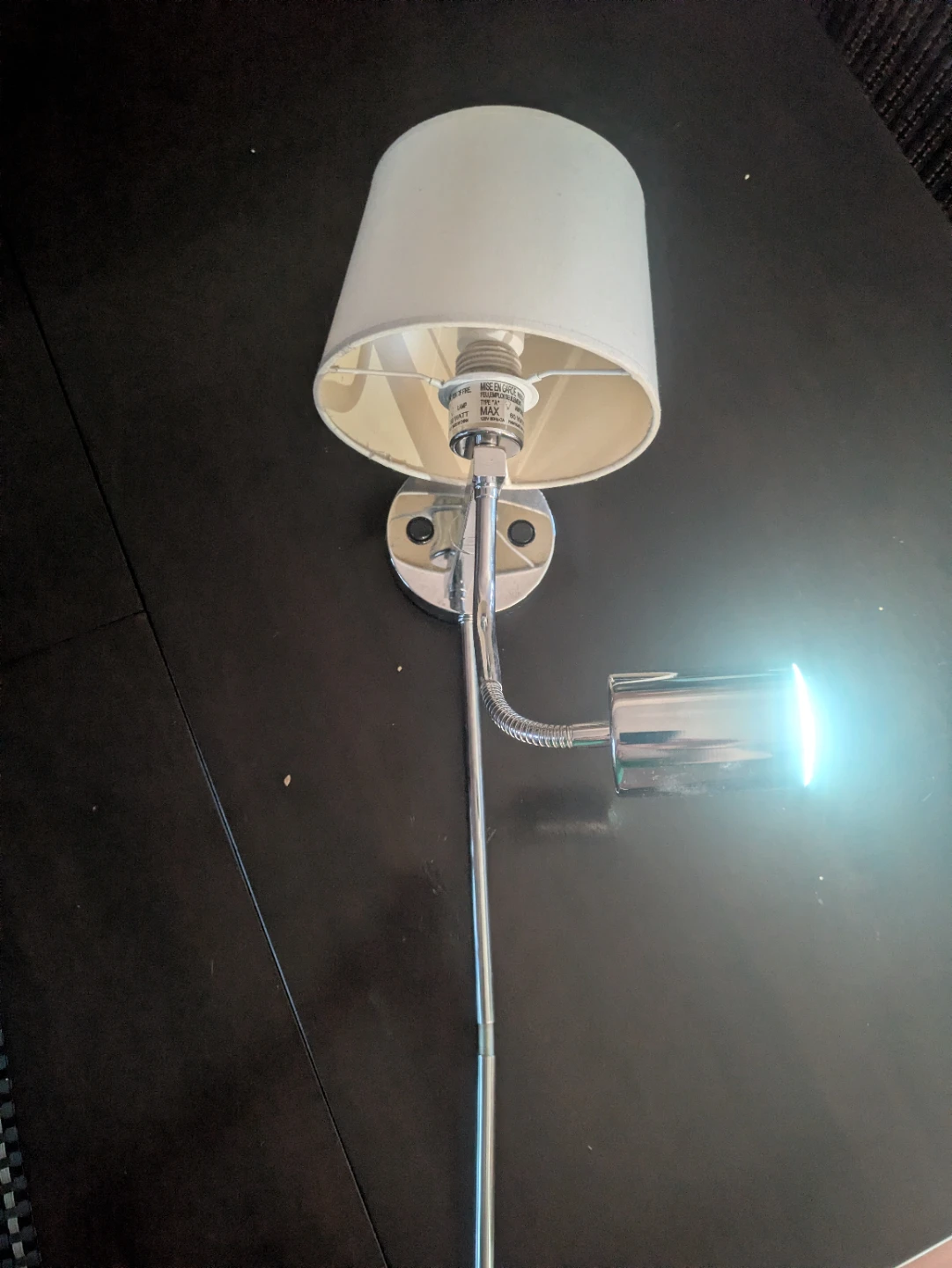 Plug in Wall and Reading Light