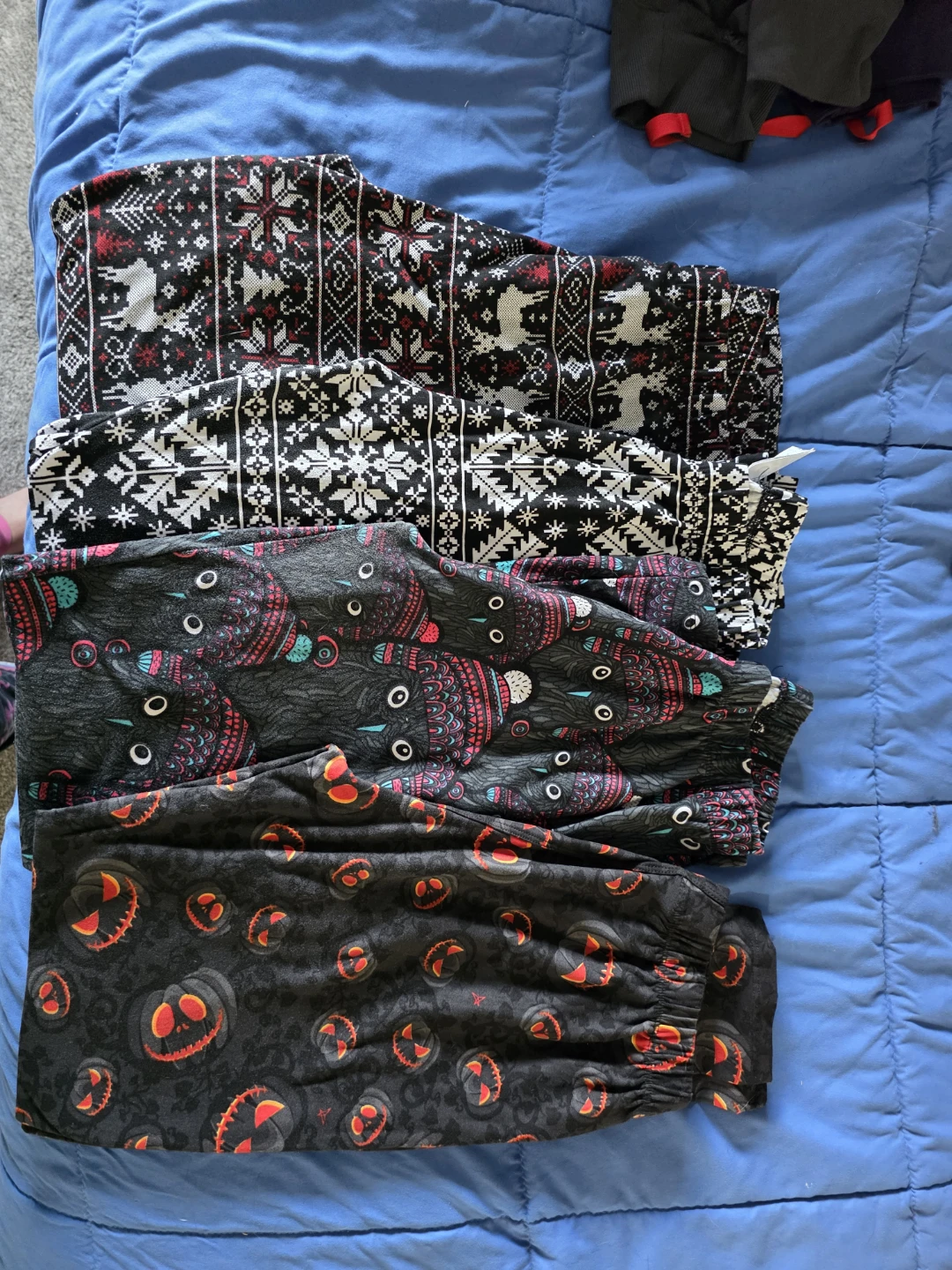 4 Pairs of SweetLegs Leggings holiday themed