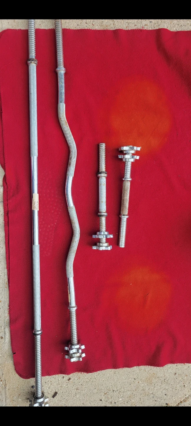 1" HOLE BARS.    All WITH SCREW COLLARS