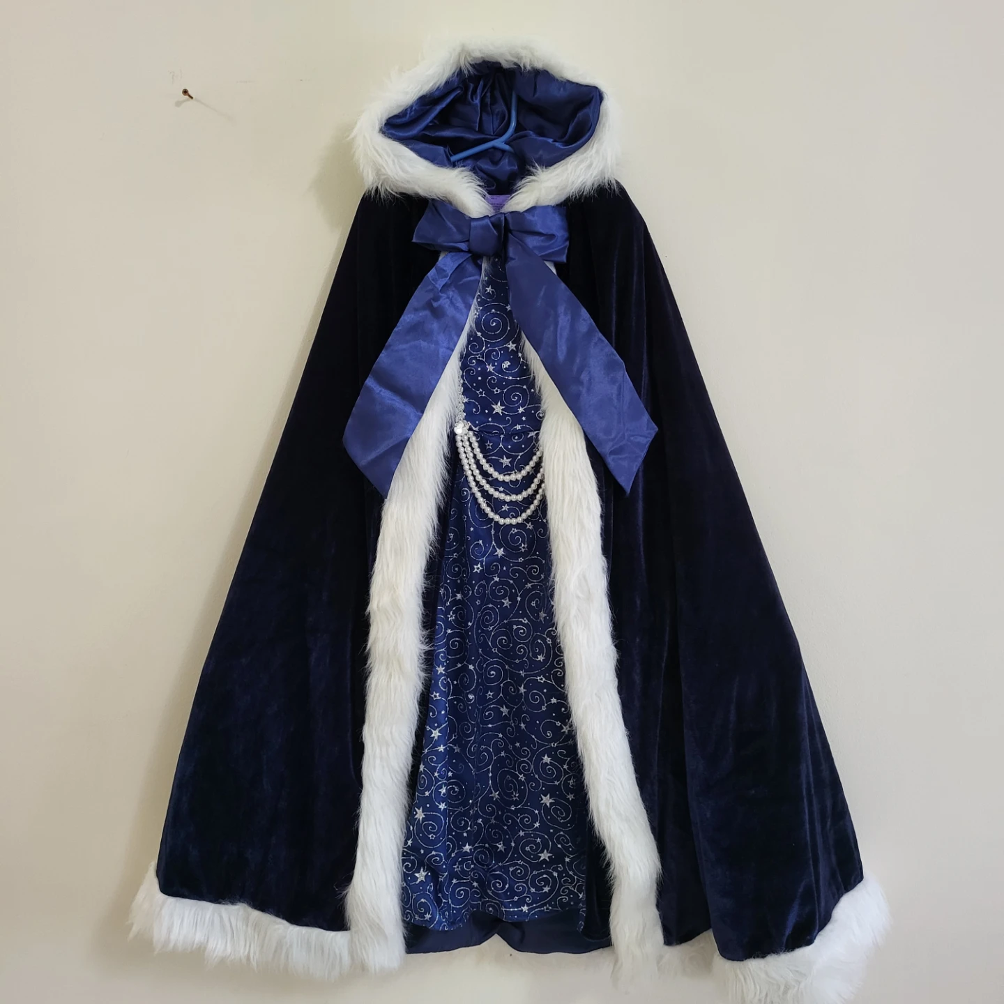 Frozen Elsa Princess Costume Dress & Hooded Cape Set - photo 2