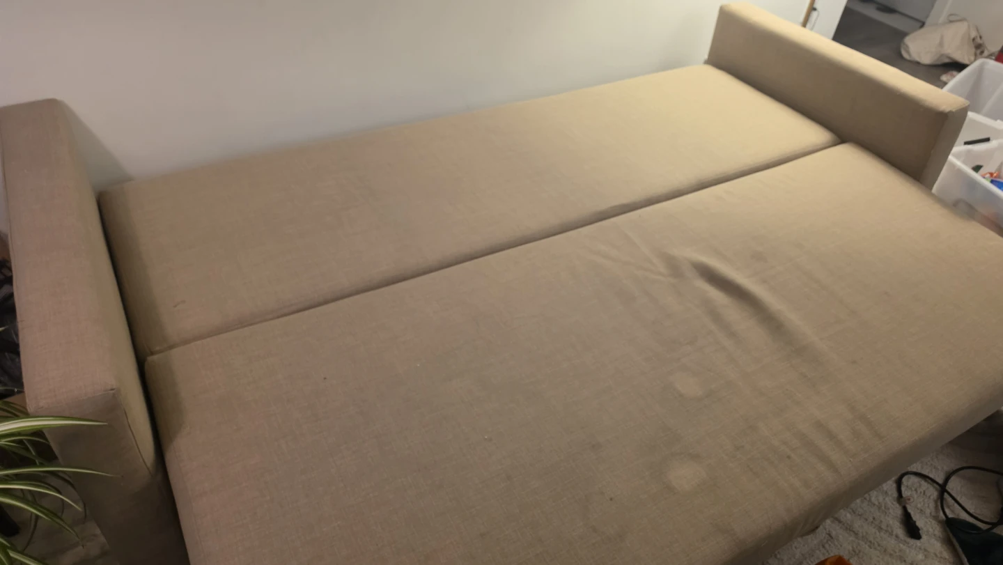 Beige Storage Sofa Bed - photo 2