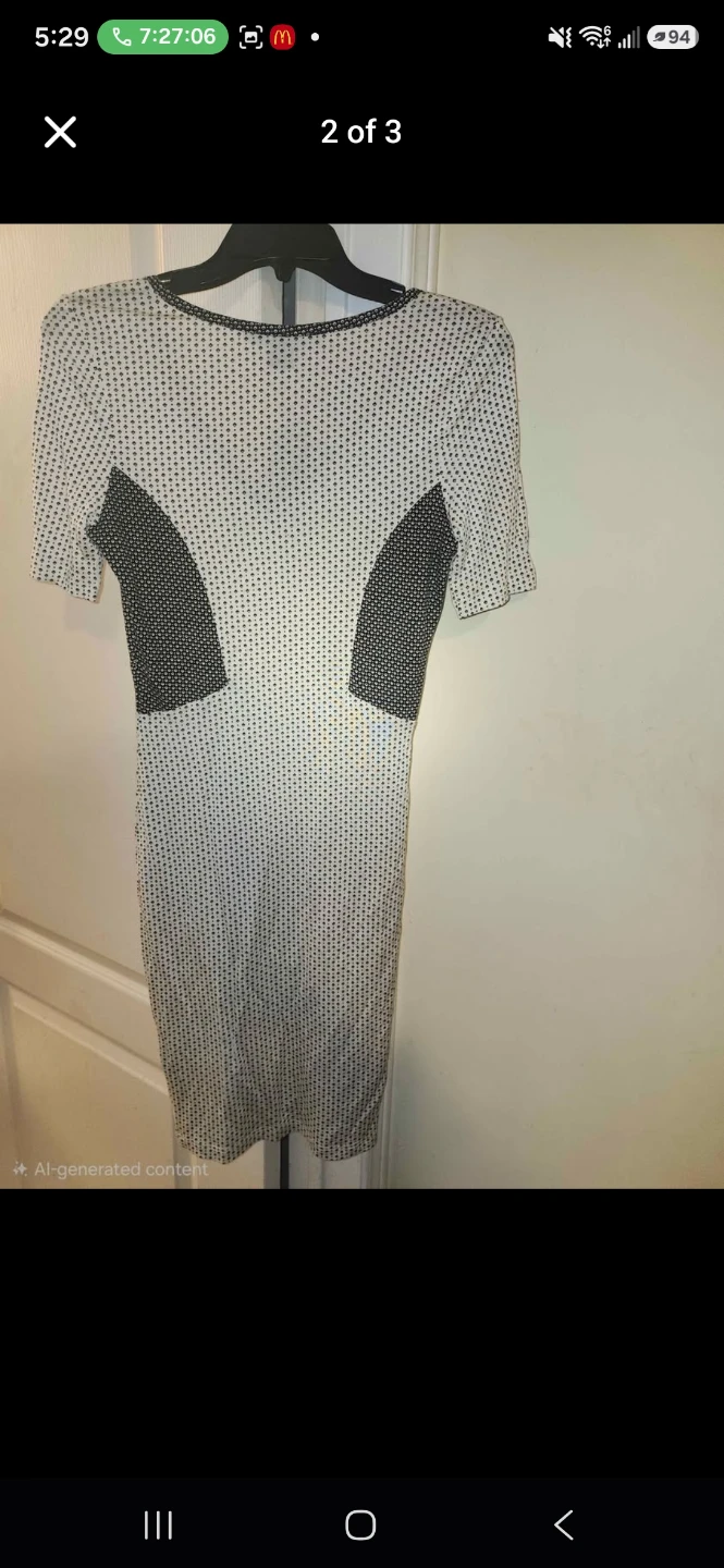 Brand New - French Connection White and Black Dress - photo 2