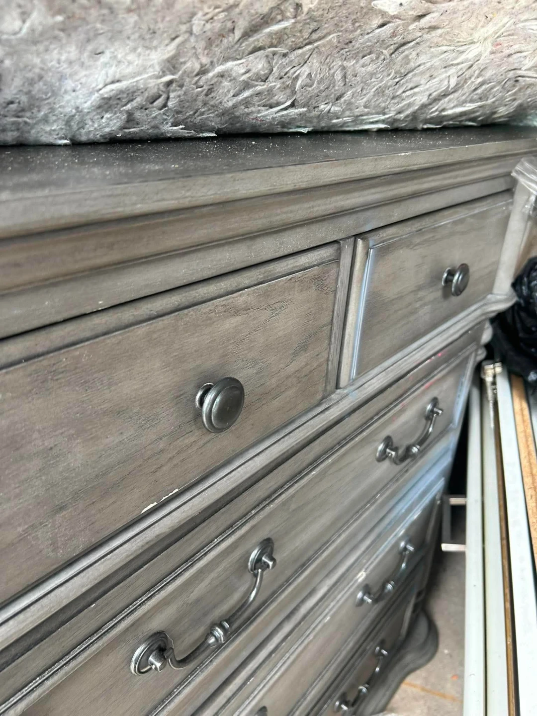 Grey Wooden Dresser with Multiple Drawers 🏈 - photo 2