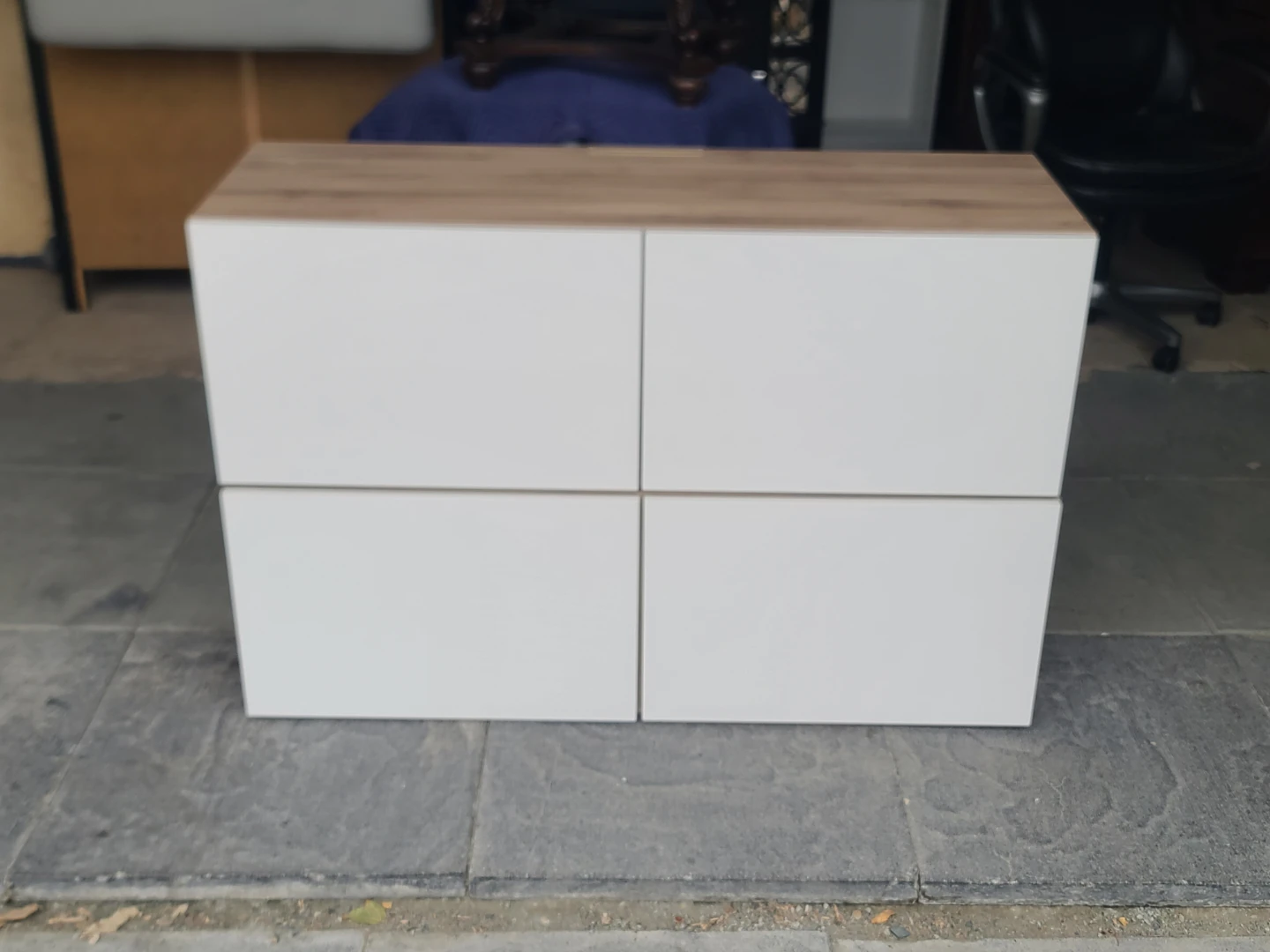 Pair of IKEA BESTA TV Stand with Four Doors - photo 2