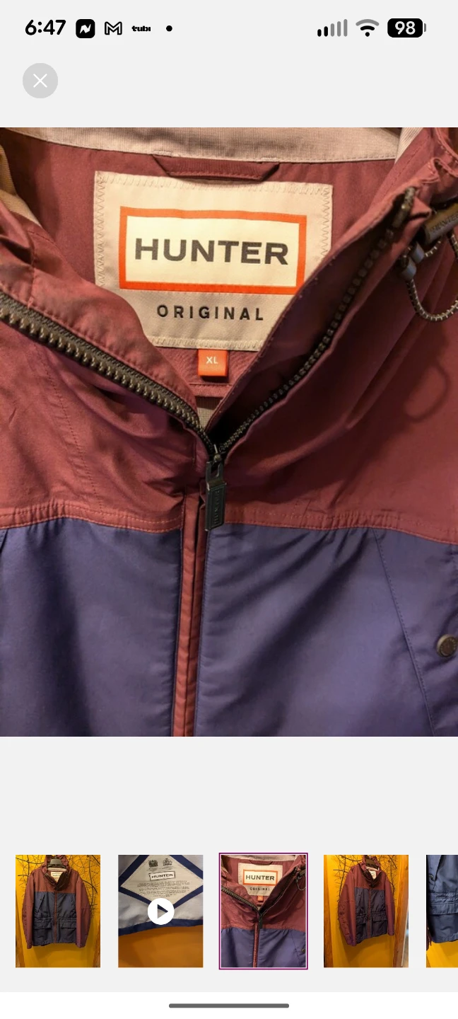 Hunter Original Lightweight Waterproof Rain Jacket - photo 3