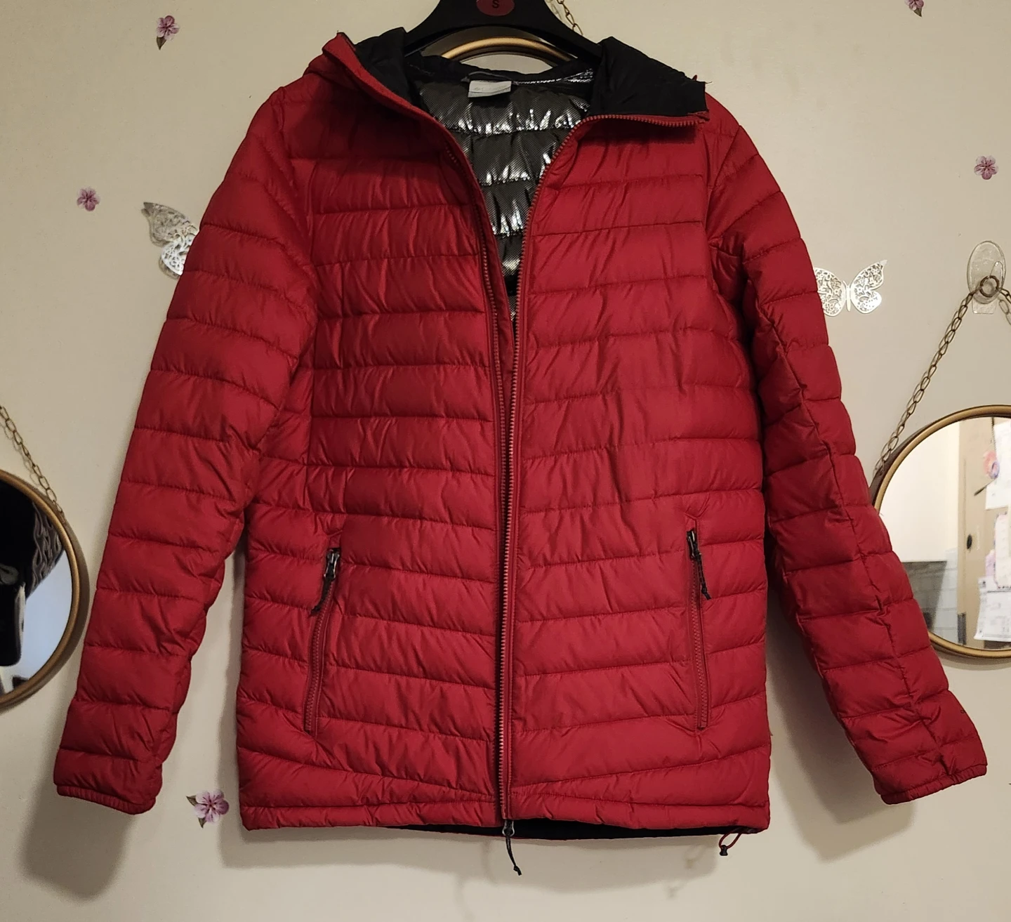 Columbia Red Puffer Jacket