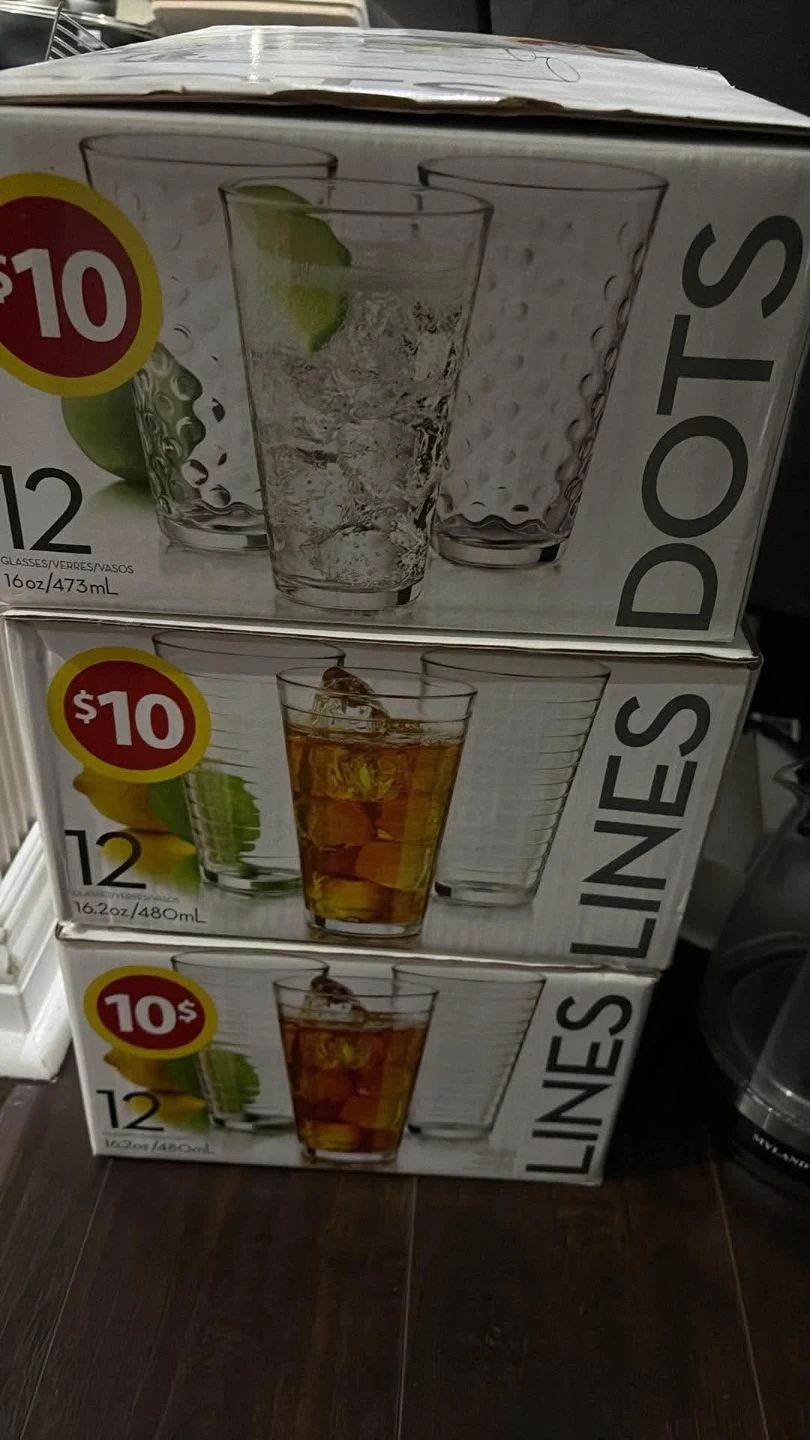 Set of 12 Dots Glassware