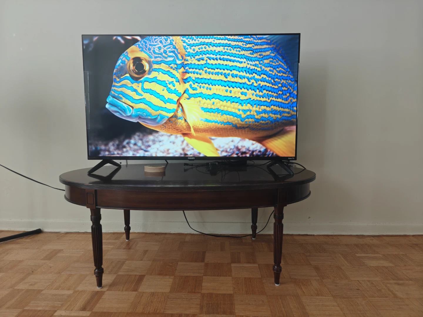 Oval Coffee Table - Dark Wood - photo 3