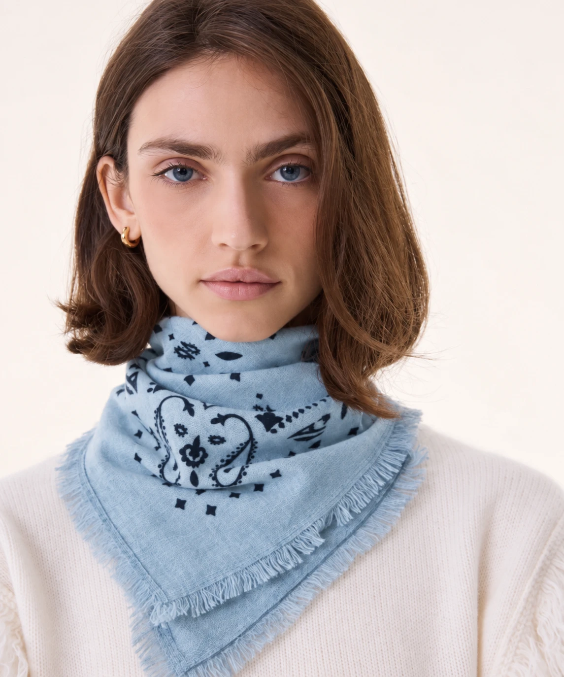 Kujten Cashmere bandana scarf - photo 2