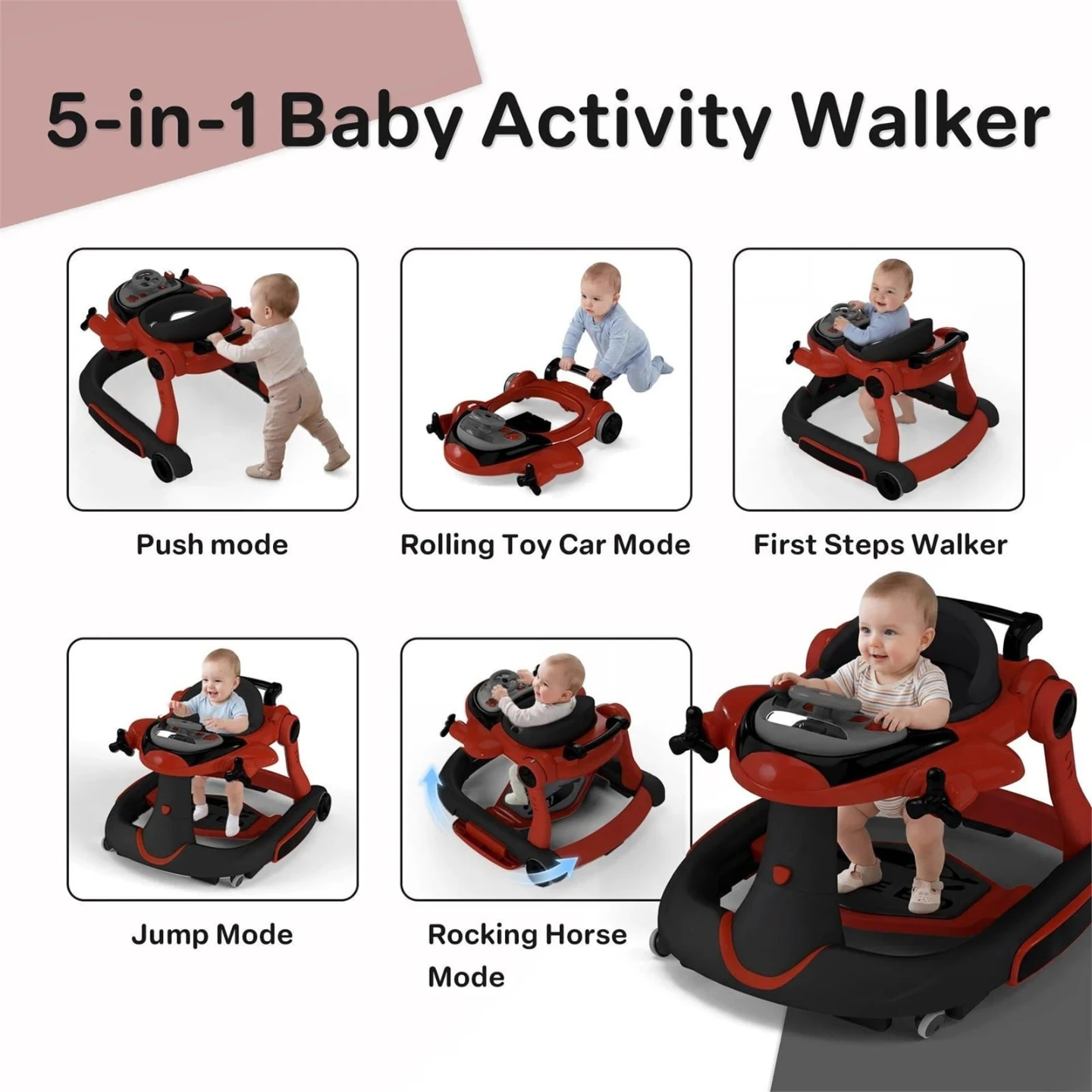 5-in-1 Baby Activity Walker - photo 2