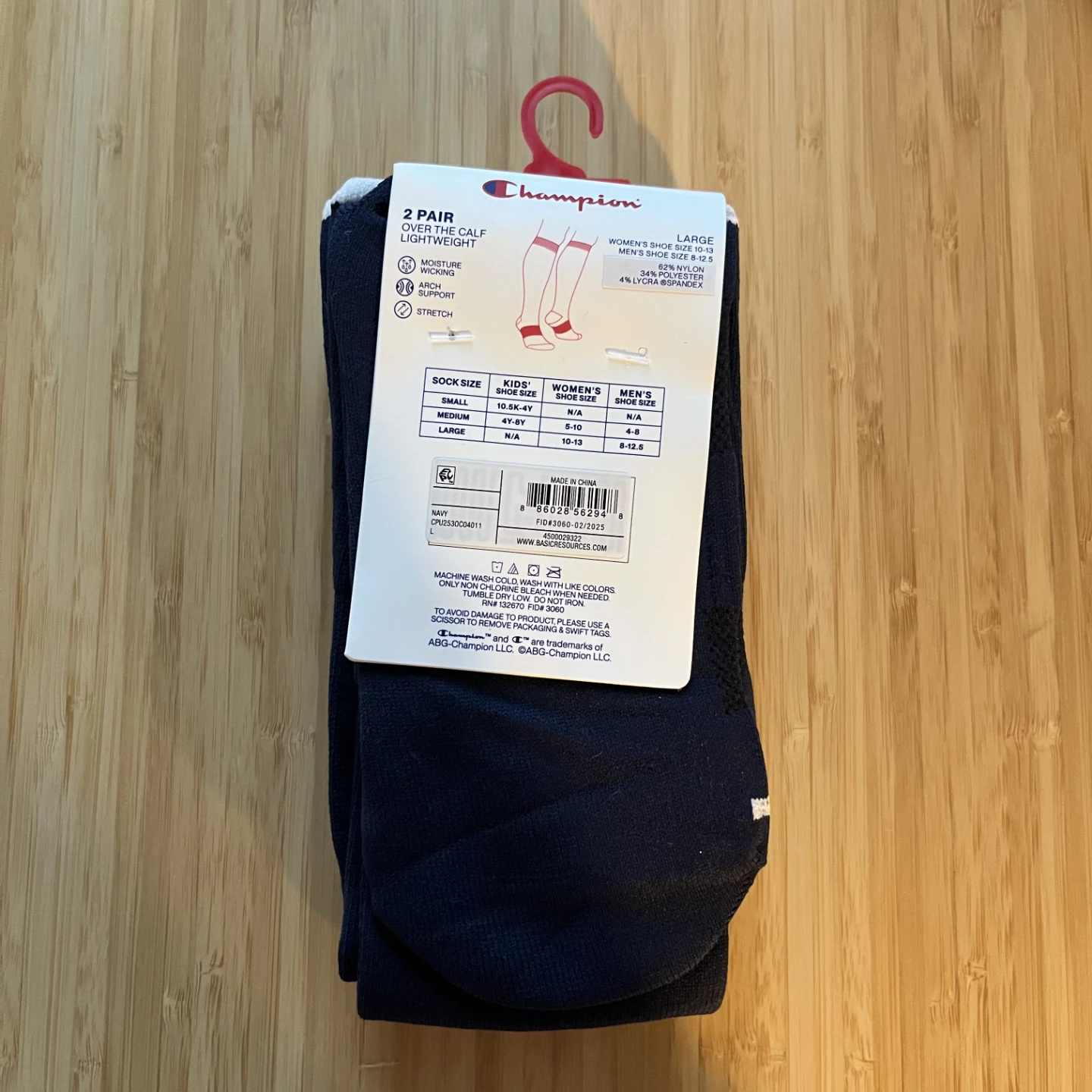 Champion Lightweight Soccer Socks - Large (2 Pairs) 🏈 - photo 2