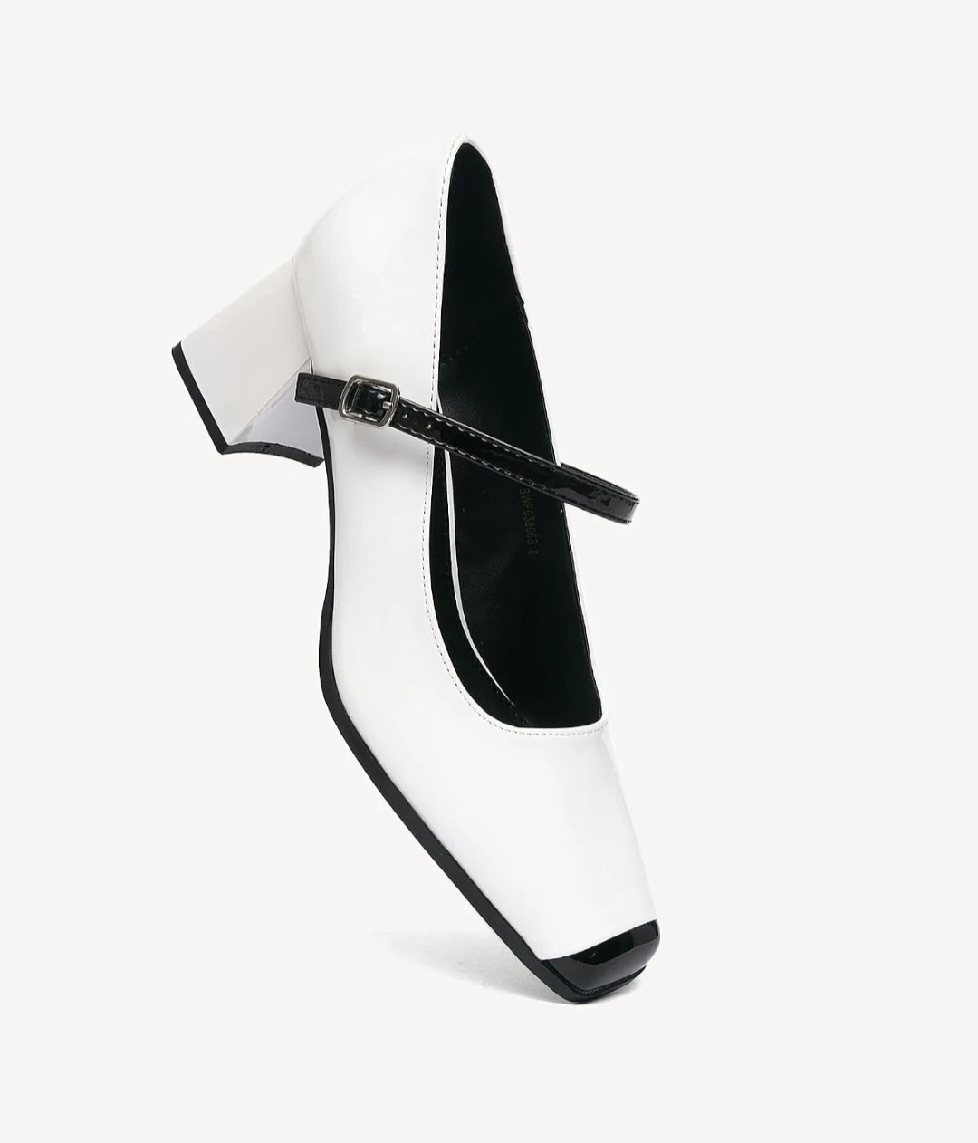 White mary jane block heels - photo 2