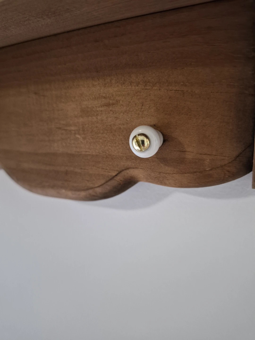 Vintage Wall-Mounted Wooden Shelf - photo 4