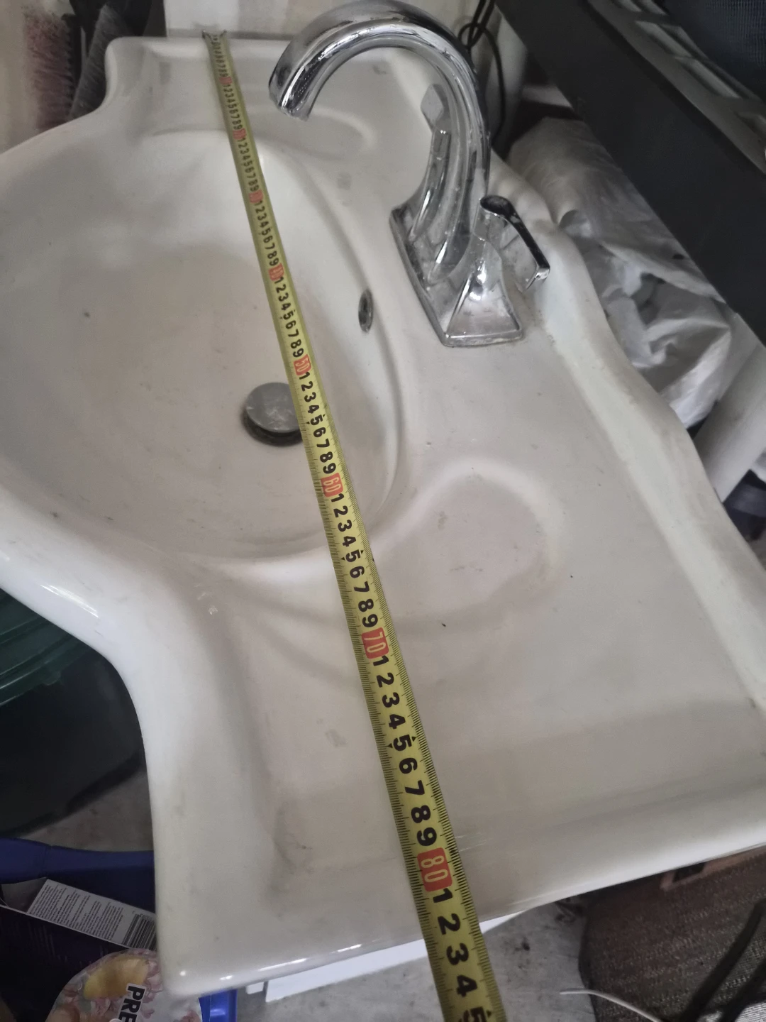 White Bathroom Vanity with Sink - photo 4
