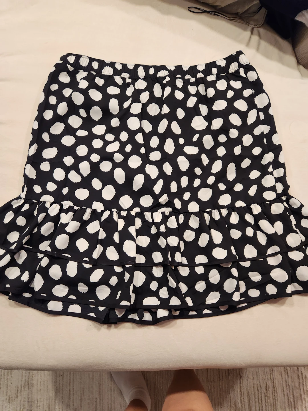 Ann Taylor Polka Dot Ruffled Skirt