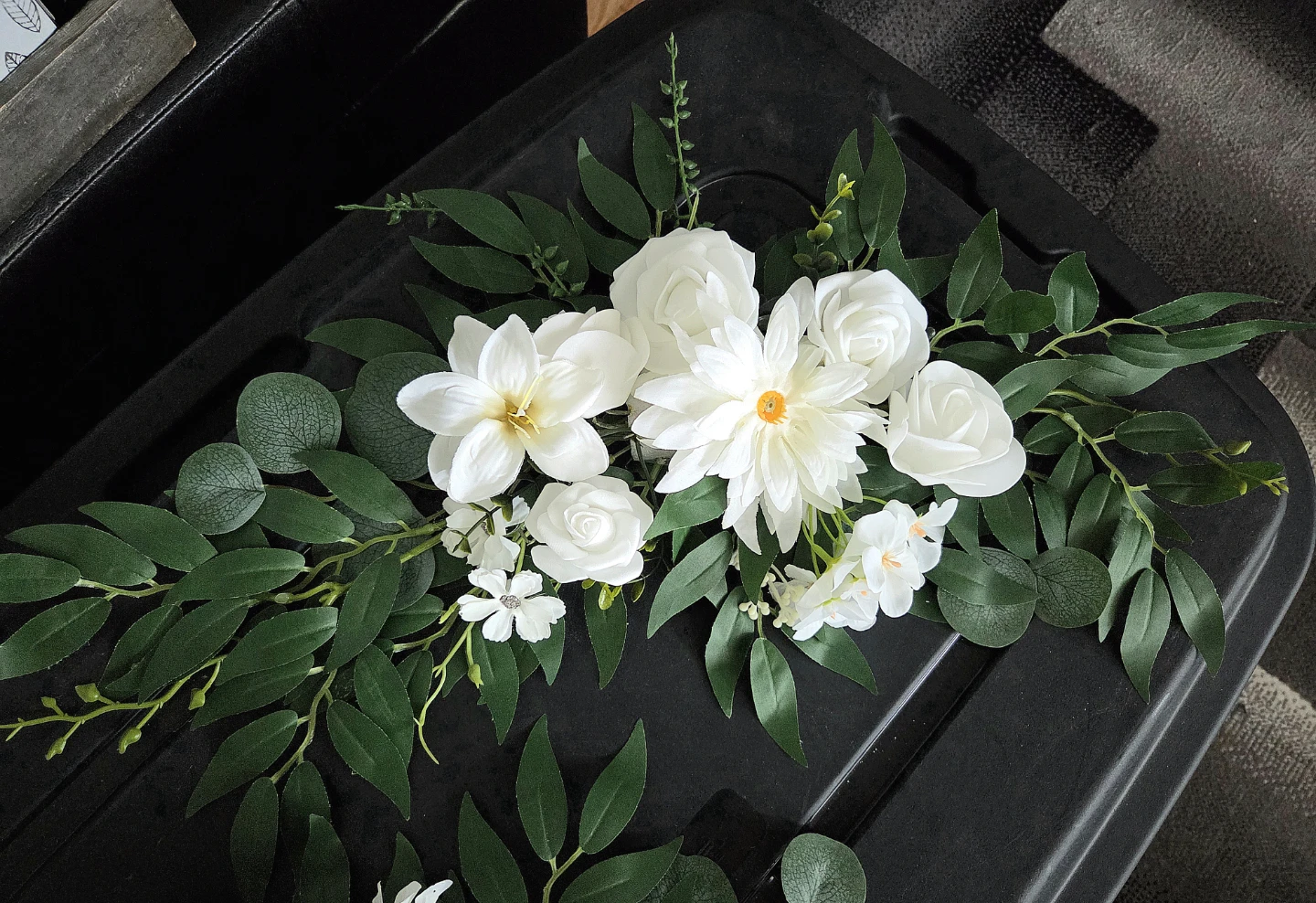 Artificial White Floral Arrangements - photo 2