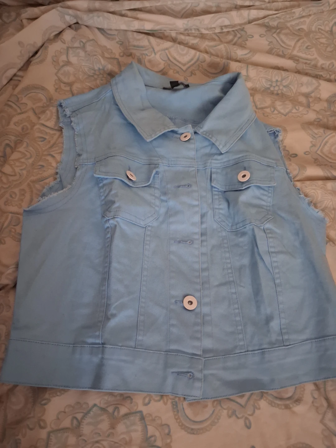 Casting Light Blue Denim Vest - photo 3
