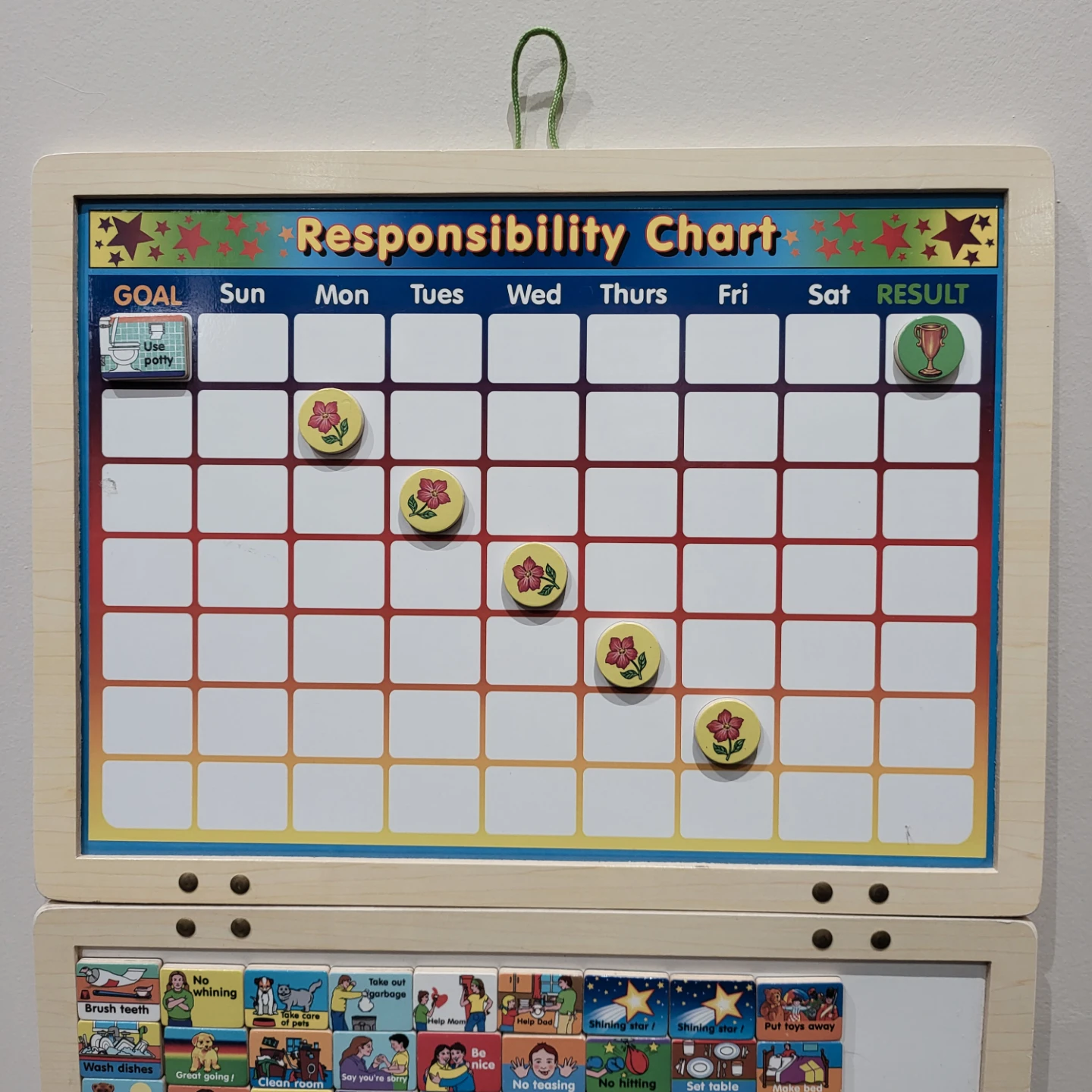 Melissa & Doug Responsibility Chart + Wooden Stencil Box Set - photo 3