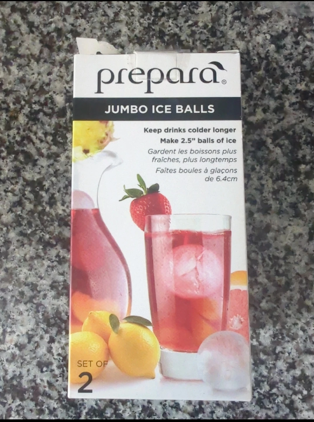Prepara Jumbo Ice Ball Molds (Set of 2) 🏈 - photo 3