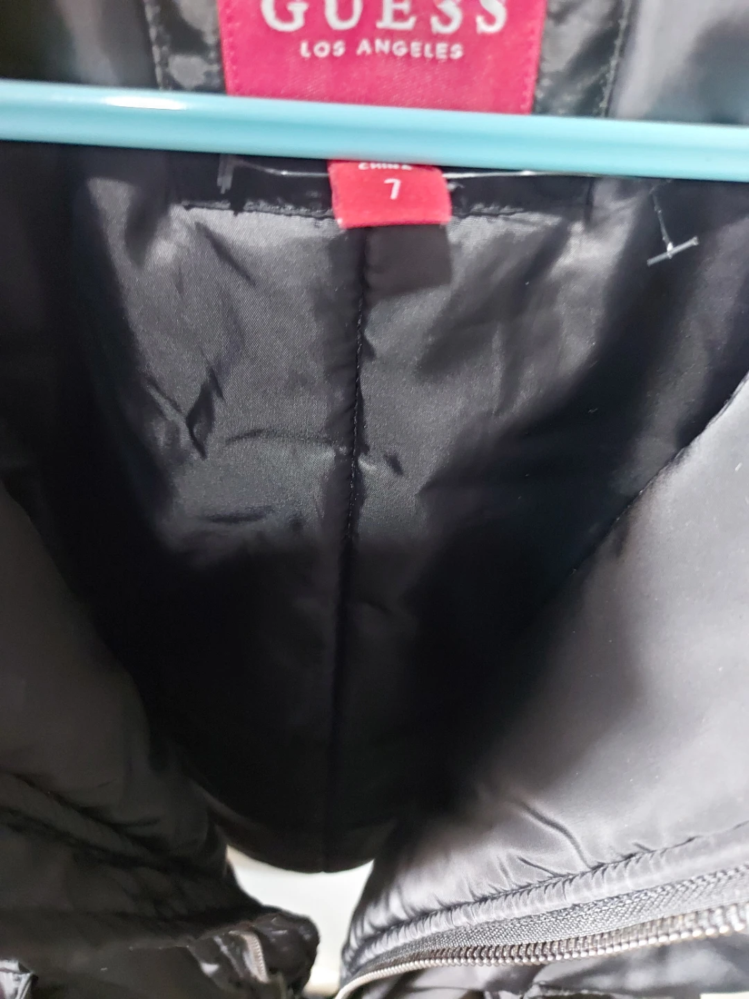 Guess Kids Black Bomber Jacket with Grey Hoodie - photo 3