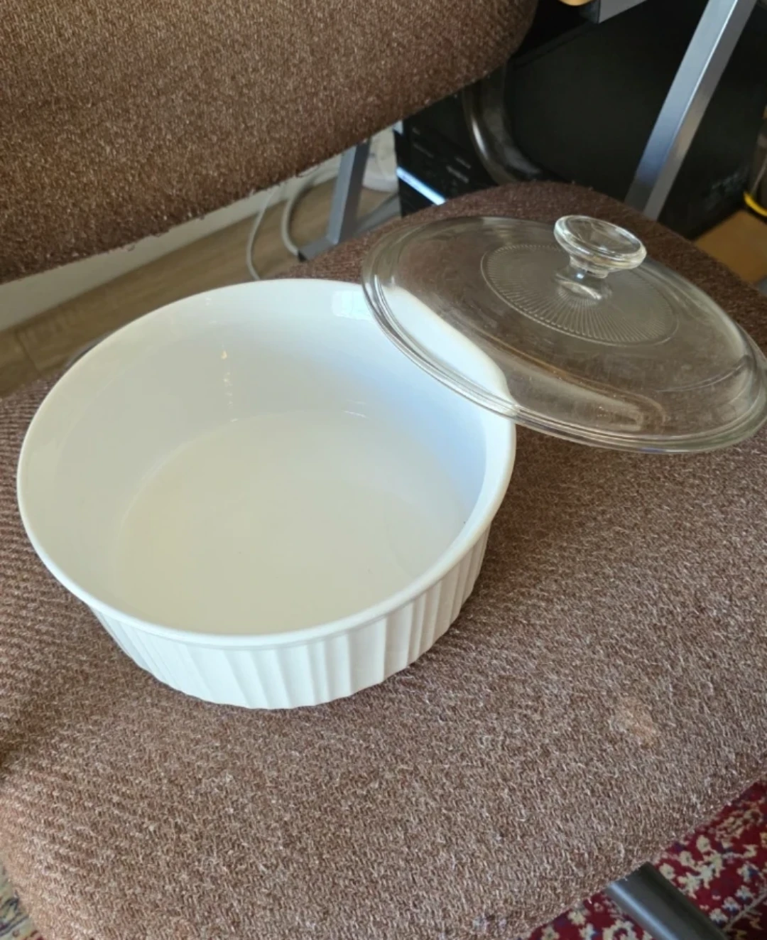 CorningWare French White Stoneware Casserole Dish - photo 2