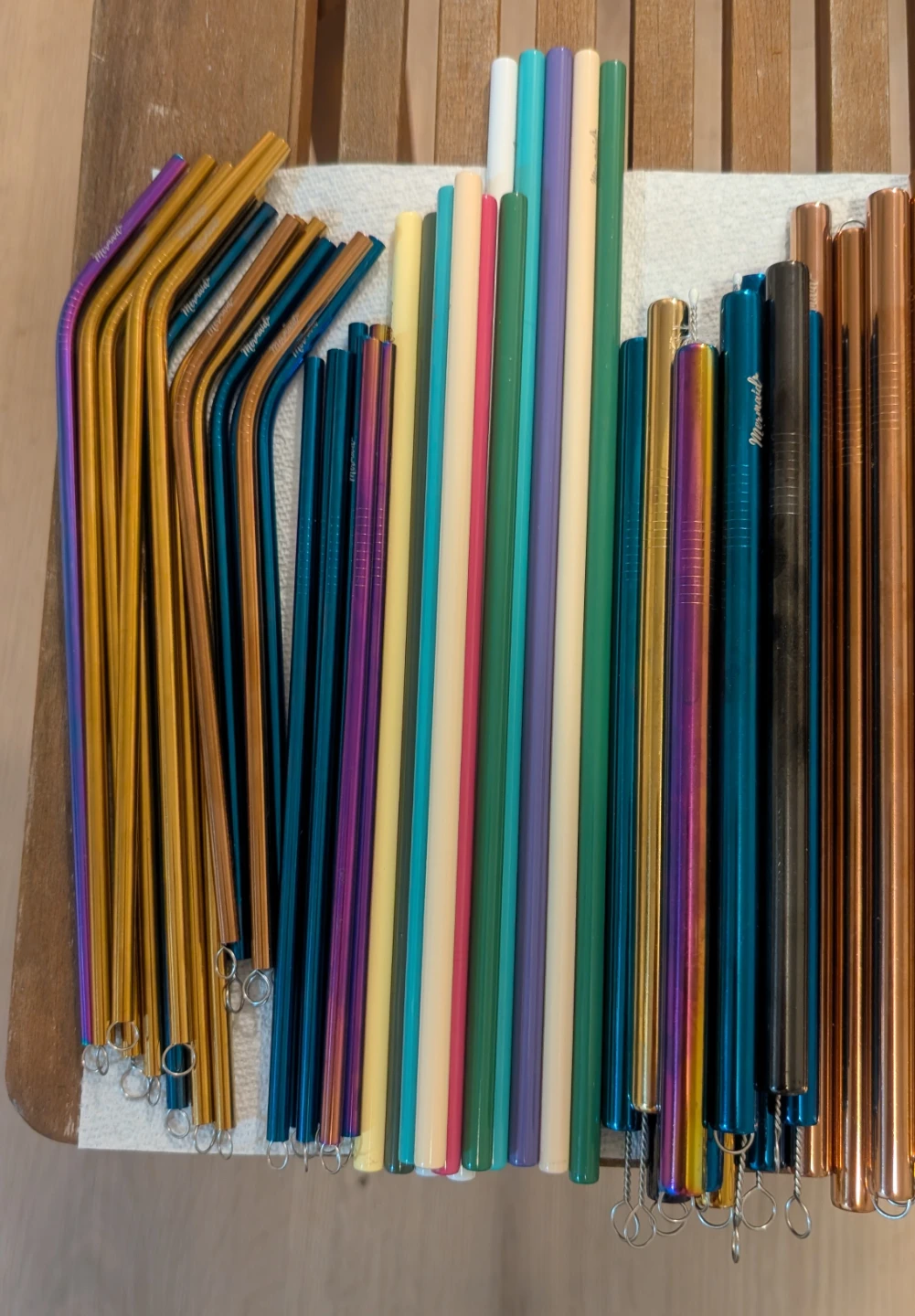 Reusable Stainless Steel Straws with Cleaning Brushes - photo 4