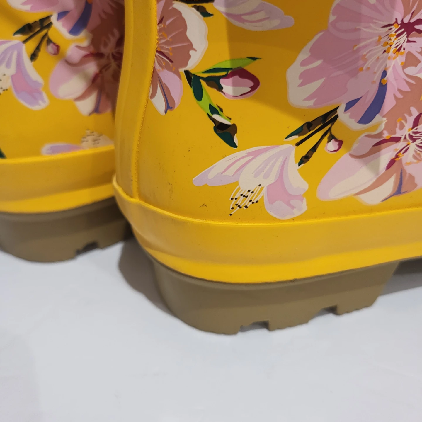 Time and Tru Floral Rain Boots Size 9 - photo 3