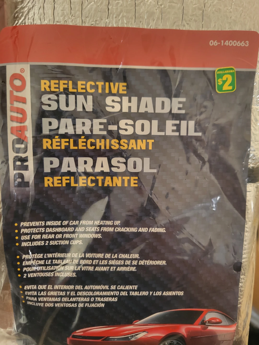 Proauto Reflective Sun Shade for Car