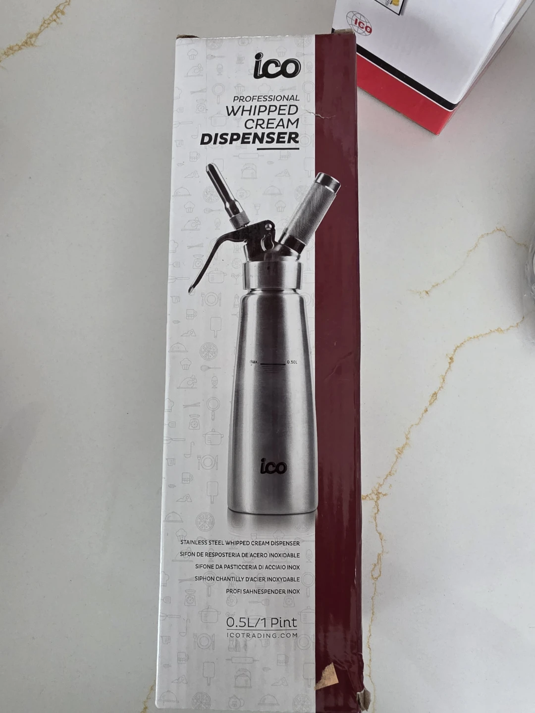 ICO Professional Whipped Cream Dispenser 1L