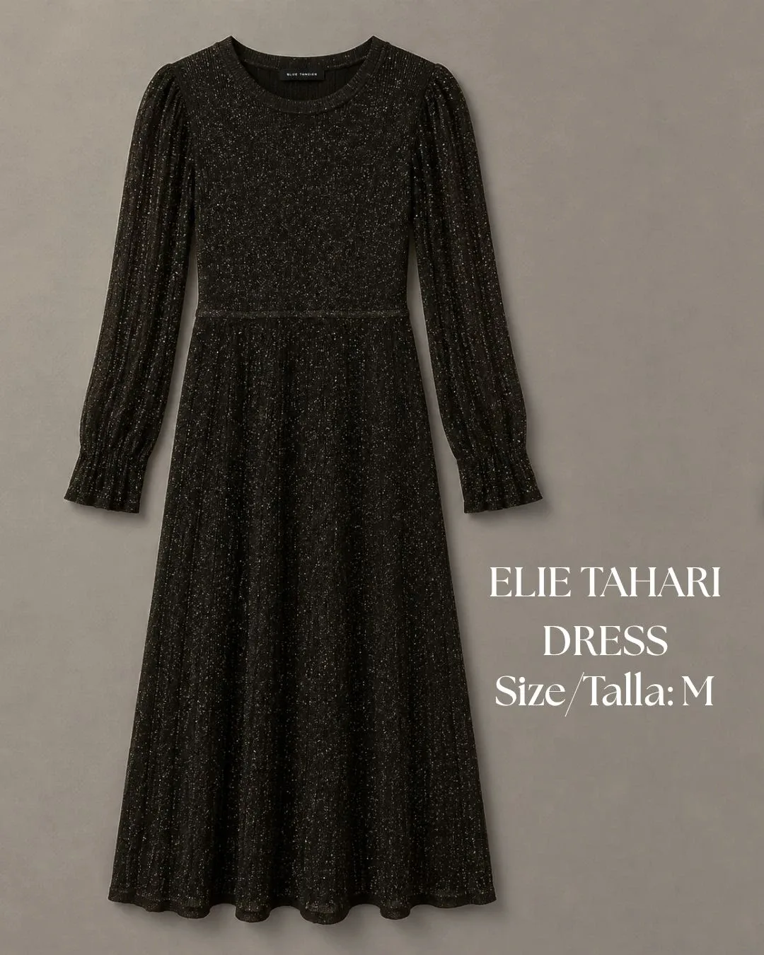Elie Tahari Knit Dress Black Size M