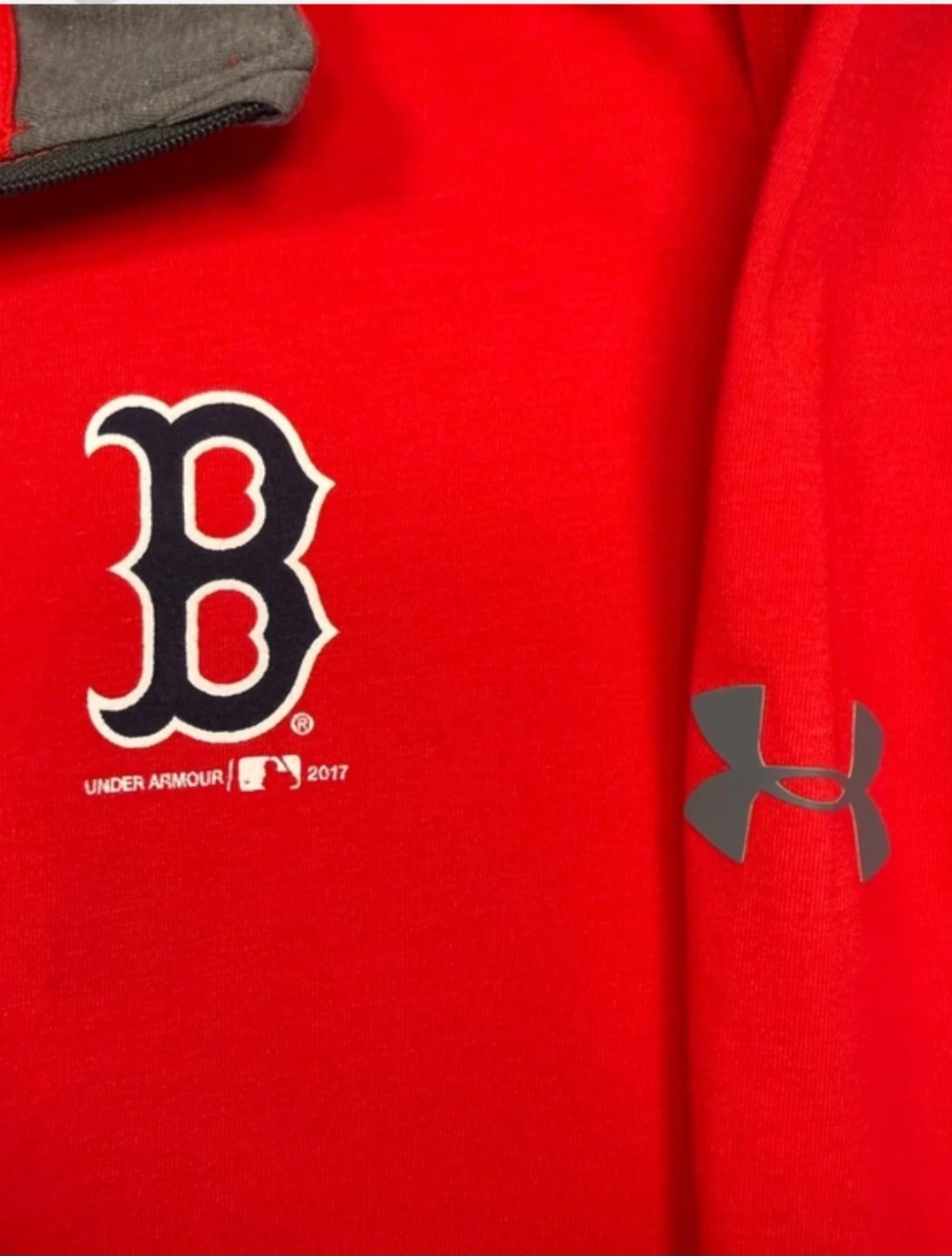 Under Armour Boston Red Sox 1/4 zip pullover XXL, 2XL. EUC. - photo 5