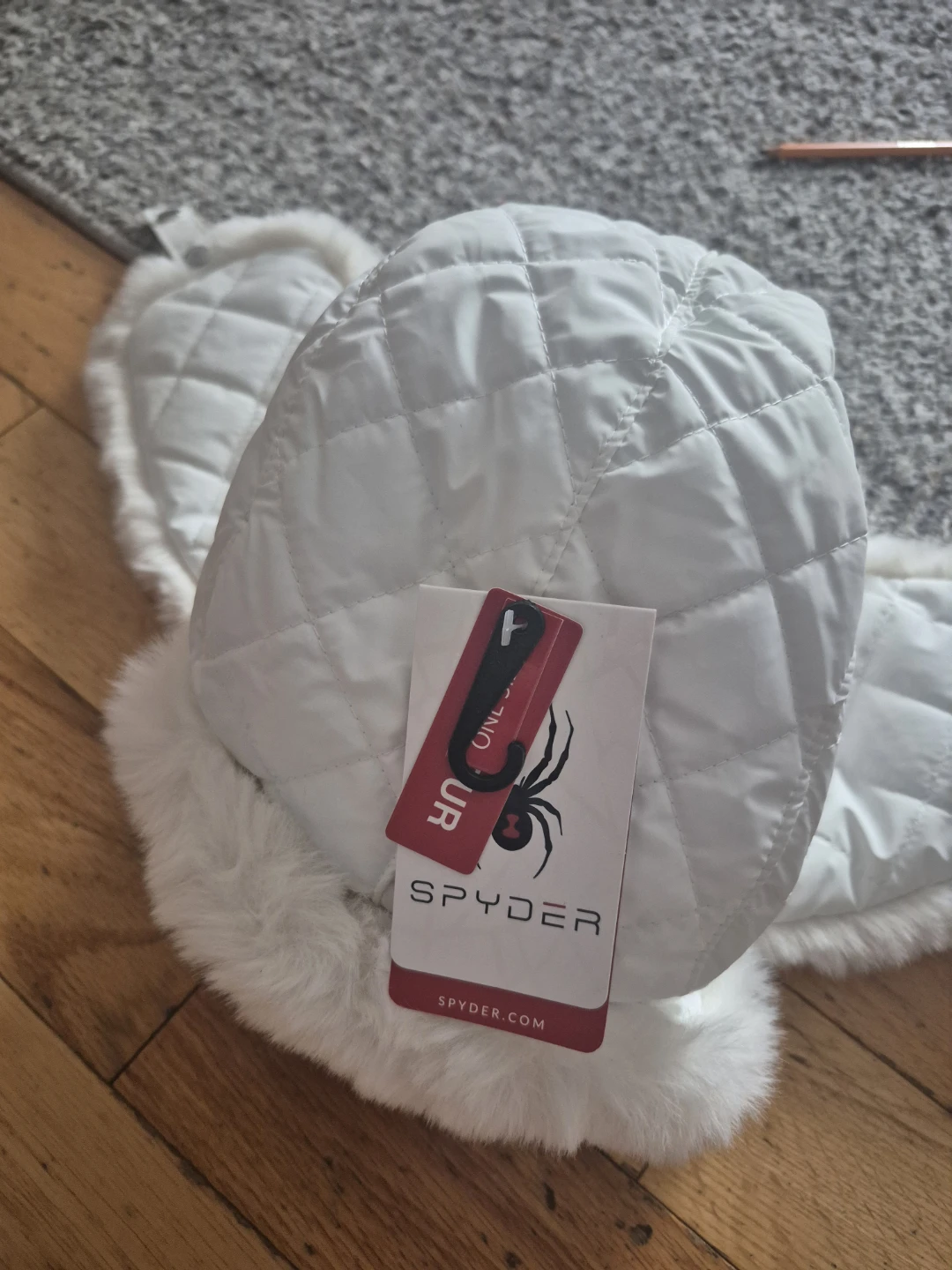 Spyder Convertible Trapper Hat - Pearl - photo 2