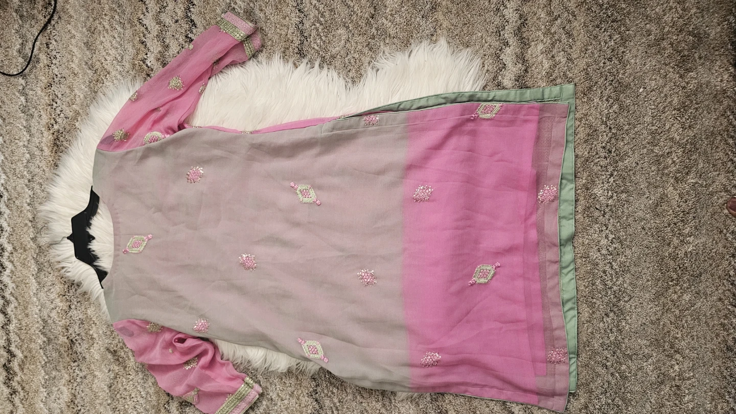 Luxe Atelier Pink Embroidered Salwar Kameez Set - photo 4