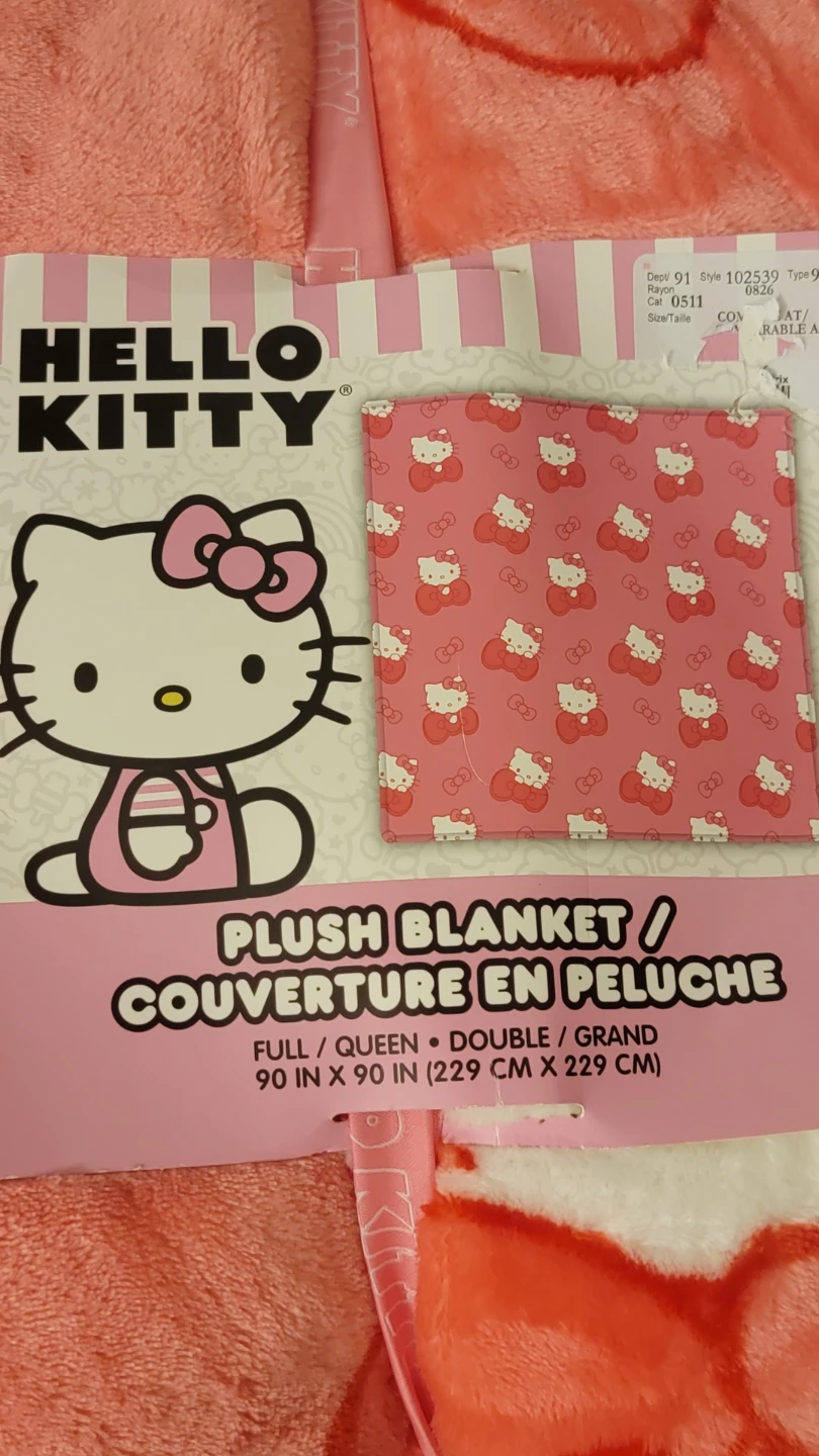 BRAND NEW Hello Kitty Plush Blanket - Full/Queen - photo 3