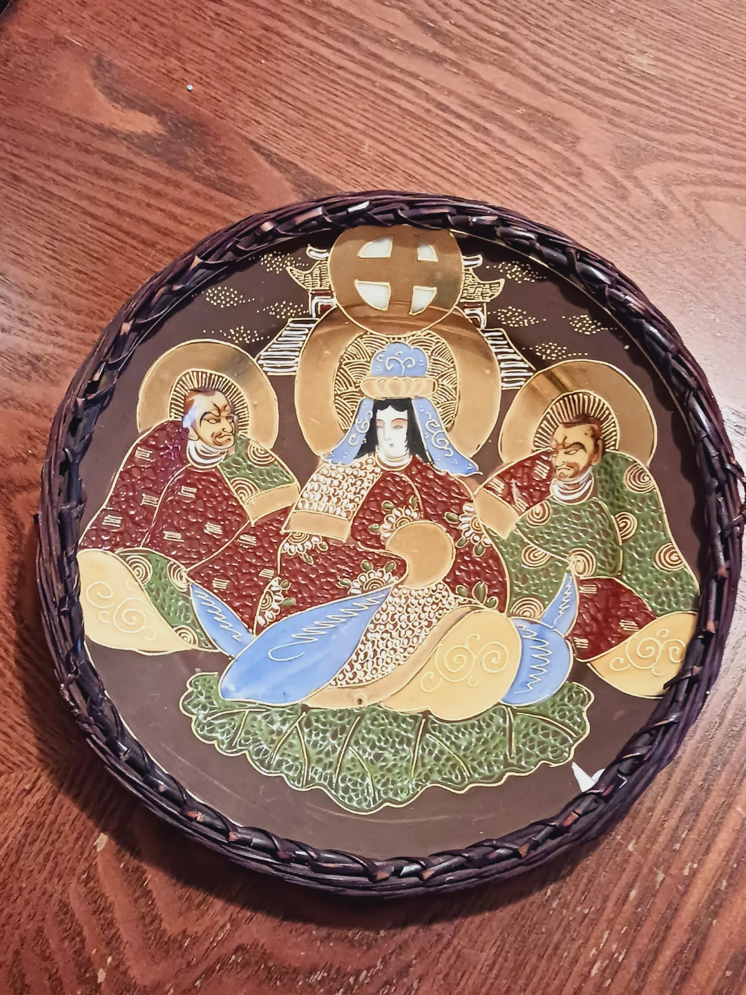 Beautiful Satsuma Japanese Handpainted Plate - photo 2
