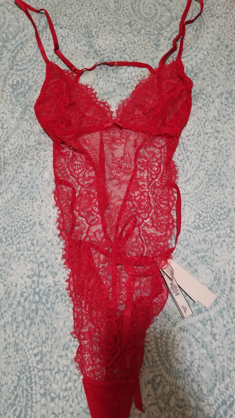 Victoria's Secret Red Lace Teddy