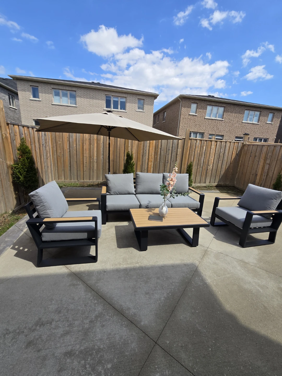 Aluminum Sofa Set without Coffee Table - photo 3