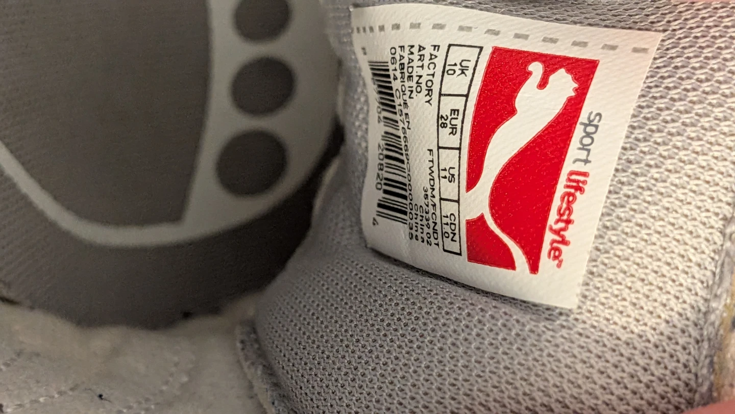 Puma Kids Shoes White Velcro US Size 11 - photo 2