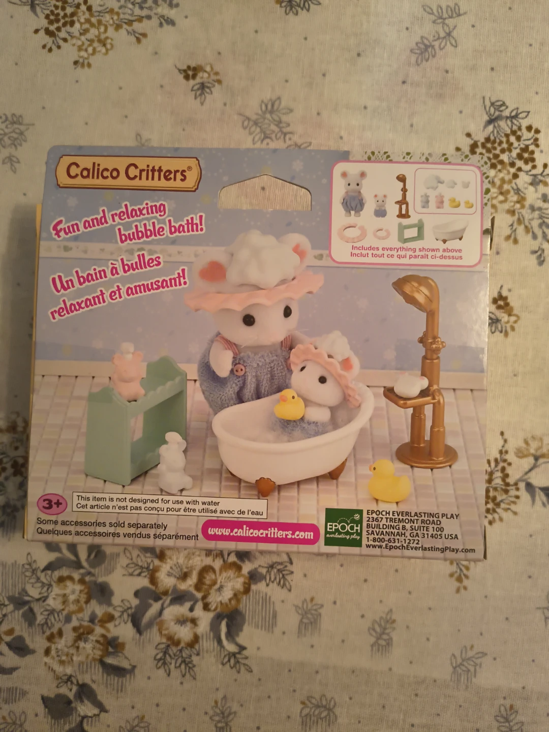 Calico Critters Bath Time Bubble Siblings Accessory Set - photo 3