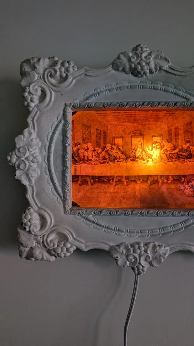 Leonardo Da Vinci The Last Supper light-up wall picture. Art - photo 3