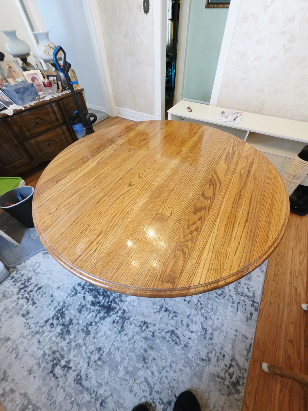 Solid Oak Table & 4 Chairs