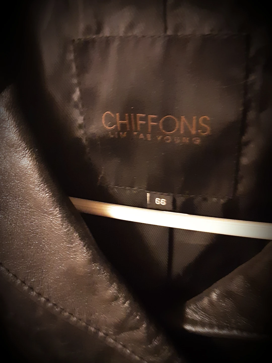 Chiffons Lim Tae Young Black Leather Jacket - photo 3